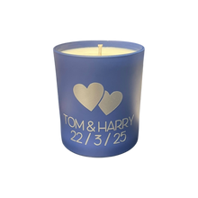 Load image into Gallery viewer, Soy Wax Scented Candle - Personalised Love - blue
