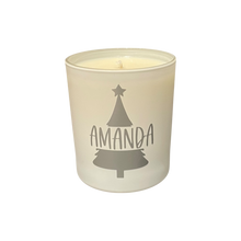 Load image into Gallery viewer, Soy Wax Scented Candle - Personalised Christmas - white
